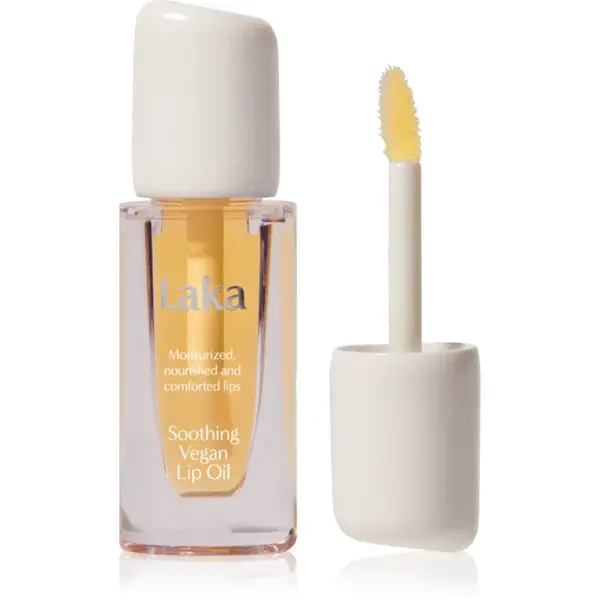 Laka Soothing Vegan Lip Oil olej na pery s upokojujúcim účinkom odtieň Nourishing Yellow 4.5 ml