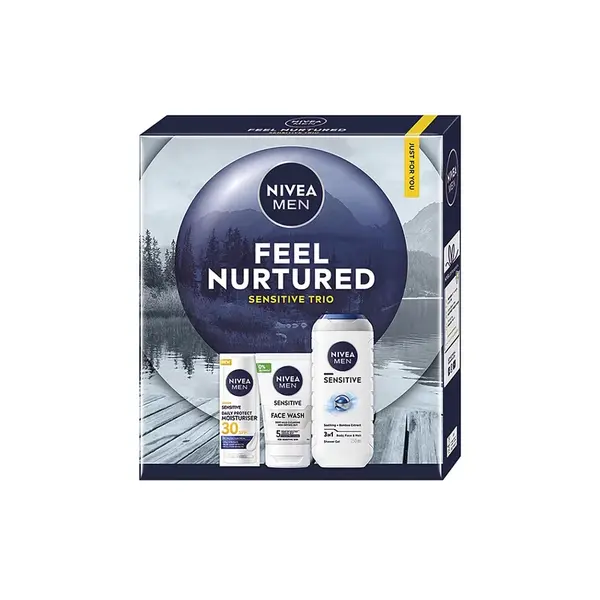 NIVEA MEN Vánoční kazeta feel nurtured pro citlivou pokožku