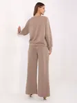 Dámský komplet v tmavě béžové barvě