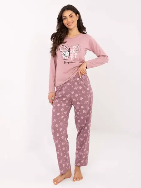 Dámske pyžamo s motívom motýľov