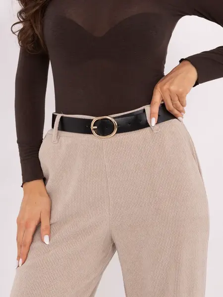 Béžové jednofarebné nohavice