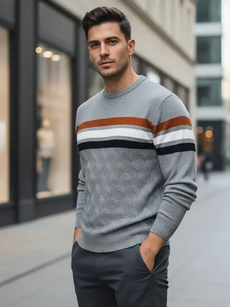 Pánský vzorovaný svetr