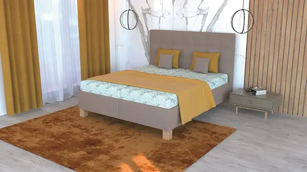 Postel Celine Rozměr: 180 x 200 cm, Matrace: Miami - tvrdost 3, látka: Aragon 90