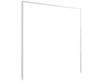 Paspartový rám k šatní skříni Emden, 185 cm, bílý