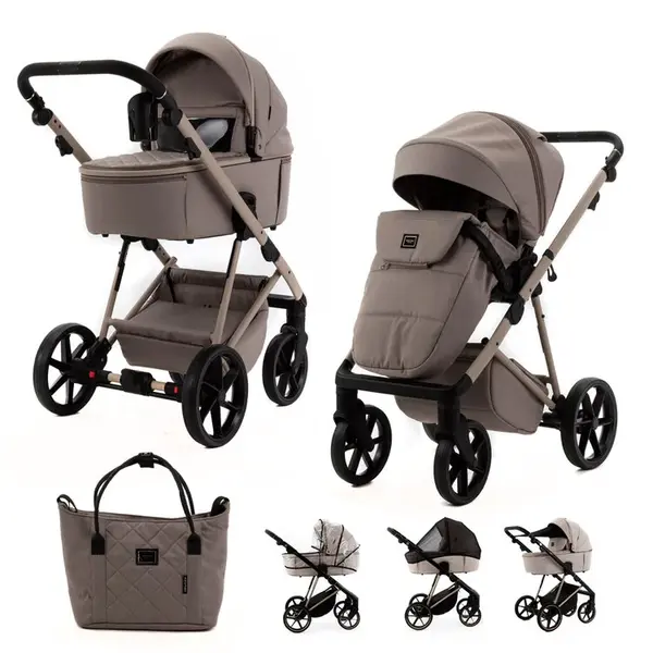 ADAMEX Kočárek kombinovaný Delta Natura Cappuccino