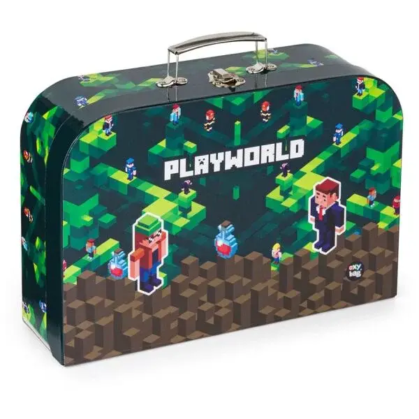 Oxybag 34 CM PLAYWORLD Výtvarný kufrík, tmavo zelená, veľkosť