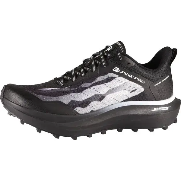 ALPINE PRO CREWE Pánska bežecká obuv, čierna, veľkosť