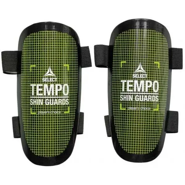 Select SHIN GUARD TEMPO Fotbalové chrániče, zelená, velikost