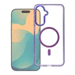 Zadní kryt Case FRAME CLEAR HYBRID MAG COVER compatible with MagSafe pro Samsung Galaxy A57, fialová