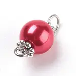 Pearlized Glass Pearl Links connectors