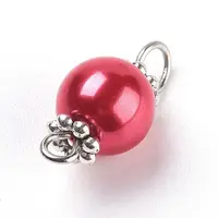 Pearlized Glass Pearl Links connectors