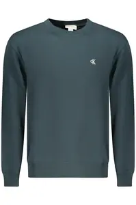 CALVIN KLEIN MEN'S BLUE ZIP-UP SWEATSHIRT