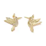 Brass Micro Pave Cubic Zirconia Pendants