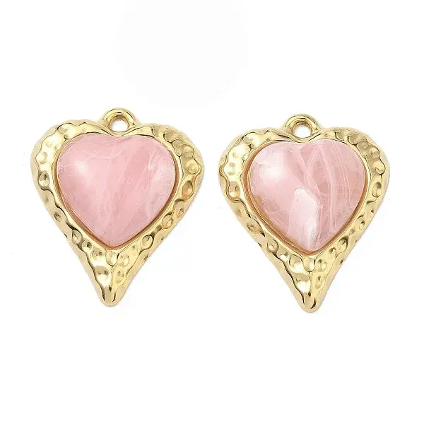 304 Stainless Steel & Resin Pendants