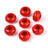 Opaque Acrylic European Beads