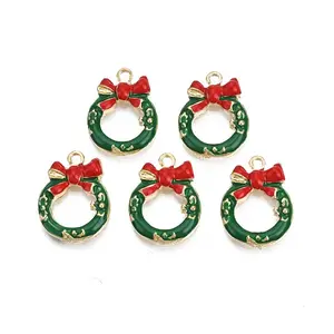 Rack Plating Alloy Enamel Pendants