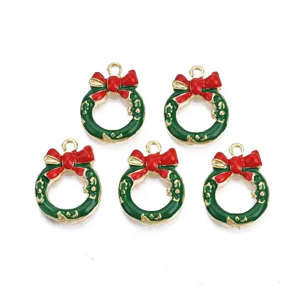 Rack Plating Alloy Enamel Pendants