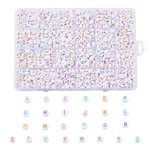 Alphabet Acrylic Beads