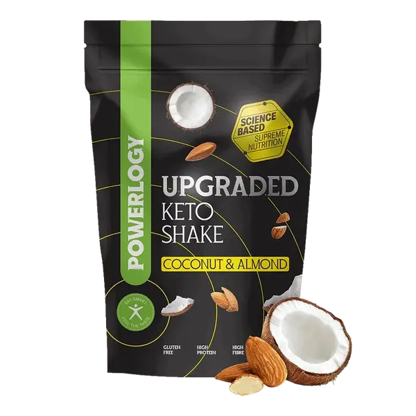 POWERLOGY Upgraded Keto Shake Coconut and Almond 600 g