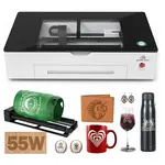 Gweike Cloud Pro 55W CO₂ Laser Engraver with Rotary Roller