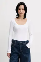 Tričko s dlouhým rukávem Hollister Co. béžová barva, KI339-5067-100