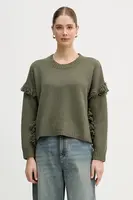 Svetr s příměsí vlny United Colors of Benetton zelená barva, 191VD10EZ