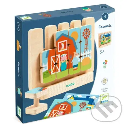 Casamix: obojstranné drevené puzzle - hra z kategorie Vzdělávací hry
