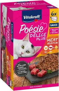 VITAKRAFT Poésie Délice Plus kuřecí+hovězí 6 x 85 g