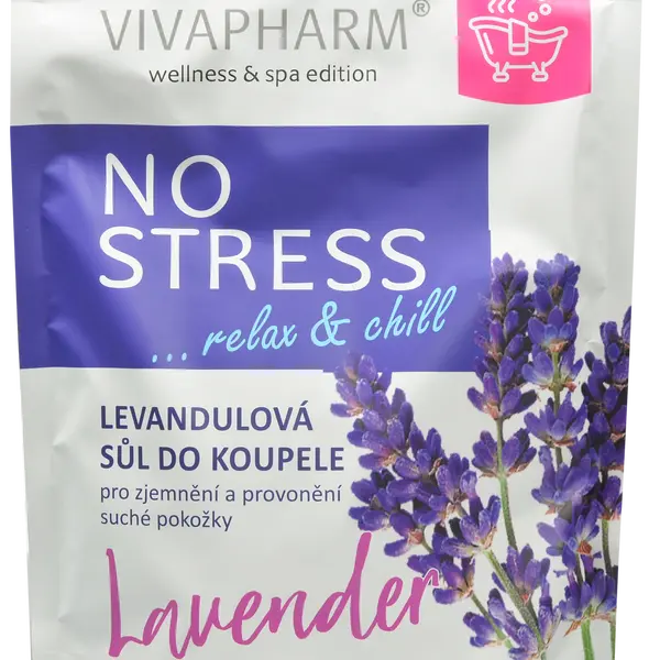 VIVAPHARM Sůl do koupele No stress 1000 g