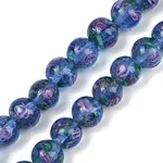 Handmade Glod Sand Lampwork Beads Strands