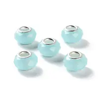 Pearlized Resin European Beads