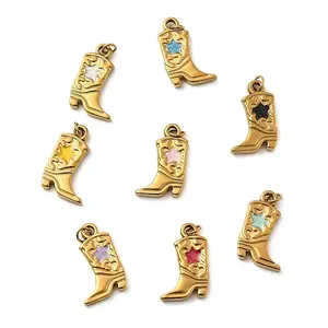 304 Stainless Steel Enamel Pendants