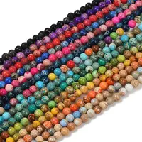 Dyed Natural Regalite/Imperial Jasper/Sea Sediment Jasper Beads Strands