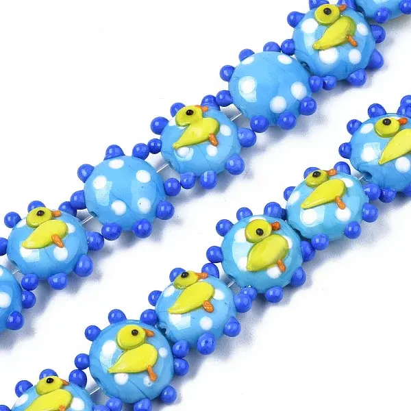 Handmade Bumpy Lampwork Beads Strands