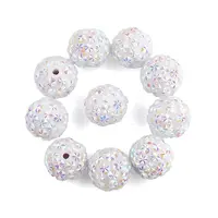10Pcs Opaque Acrylic Beads