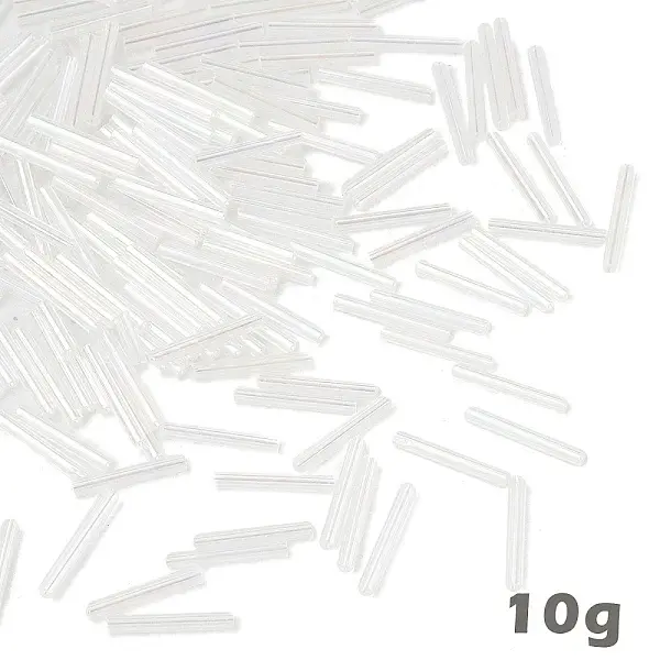 10G Glass Bugle Beads