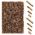 2000Pcs 4 Styles Glass Twisted Bugle Beads