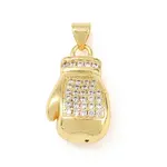 Brass Micro Pave Cubic Zirconia Pendants