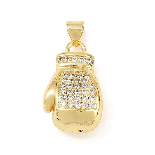 Brass Micro Pave Cubic Zirconia Pendants