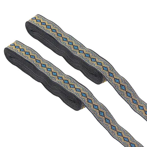 2 Rolls Ethnic Style Polyester Ribbon