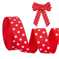 Large Polka Dot Polyester Ribbon
