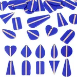 20Pcs 10 Styles Opaque Resin & Wood Pendants