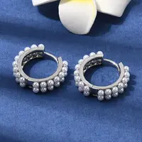 Round Brass Hoop Earrings