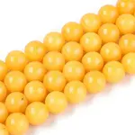 Dyed Natural Mashan Jade Round Beads Strands