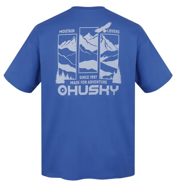 Husky Tee View M XXL, blue Pánské bavlněné triko