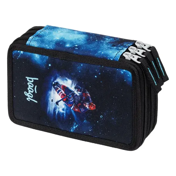 Školní penál třípatrový Hokej