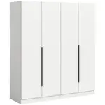 MID.YOU ŠATNÍ SKŘÍŇ S OTOČNÝMI DVEŘMI, bílá, 160/181/52 cm