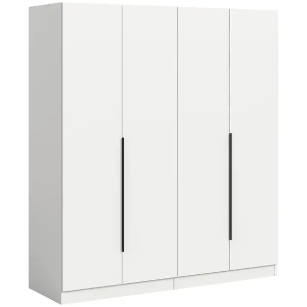 MID.YOU ŠATNÍ SKŘÍŇ S OTOČNÝMI DVEŘMI, bílá, 160/181/52 cm