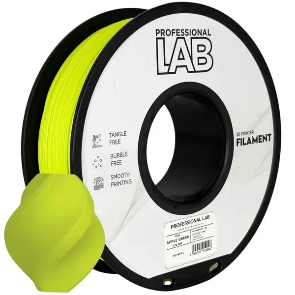 Professional Lab FG-P80-E1, 3D filament, PLA, 1,75mm, 1000g, Zelený (Apple green)