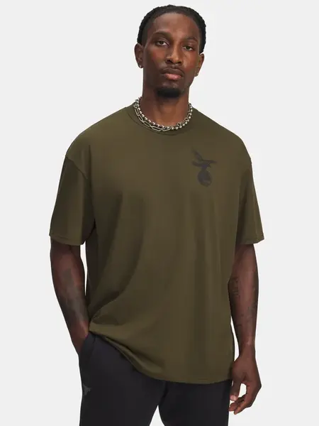 Pánské triko Under Armour UA Pjt Rck SS Q4 ST-GRN